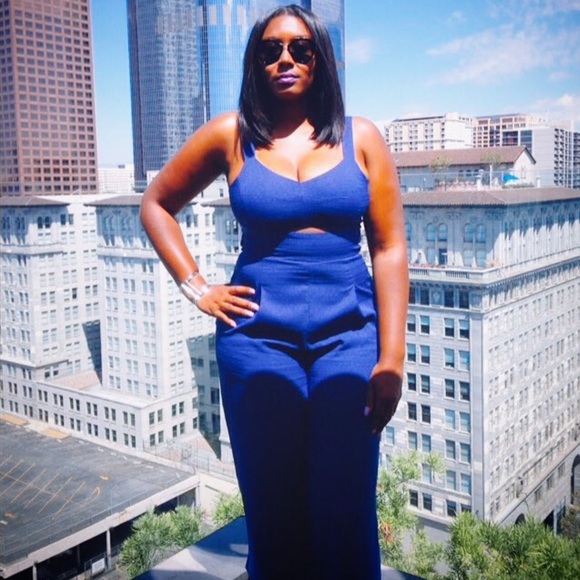 Forever 21 Pants - Blue Wide Leg Jumpsuit